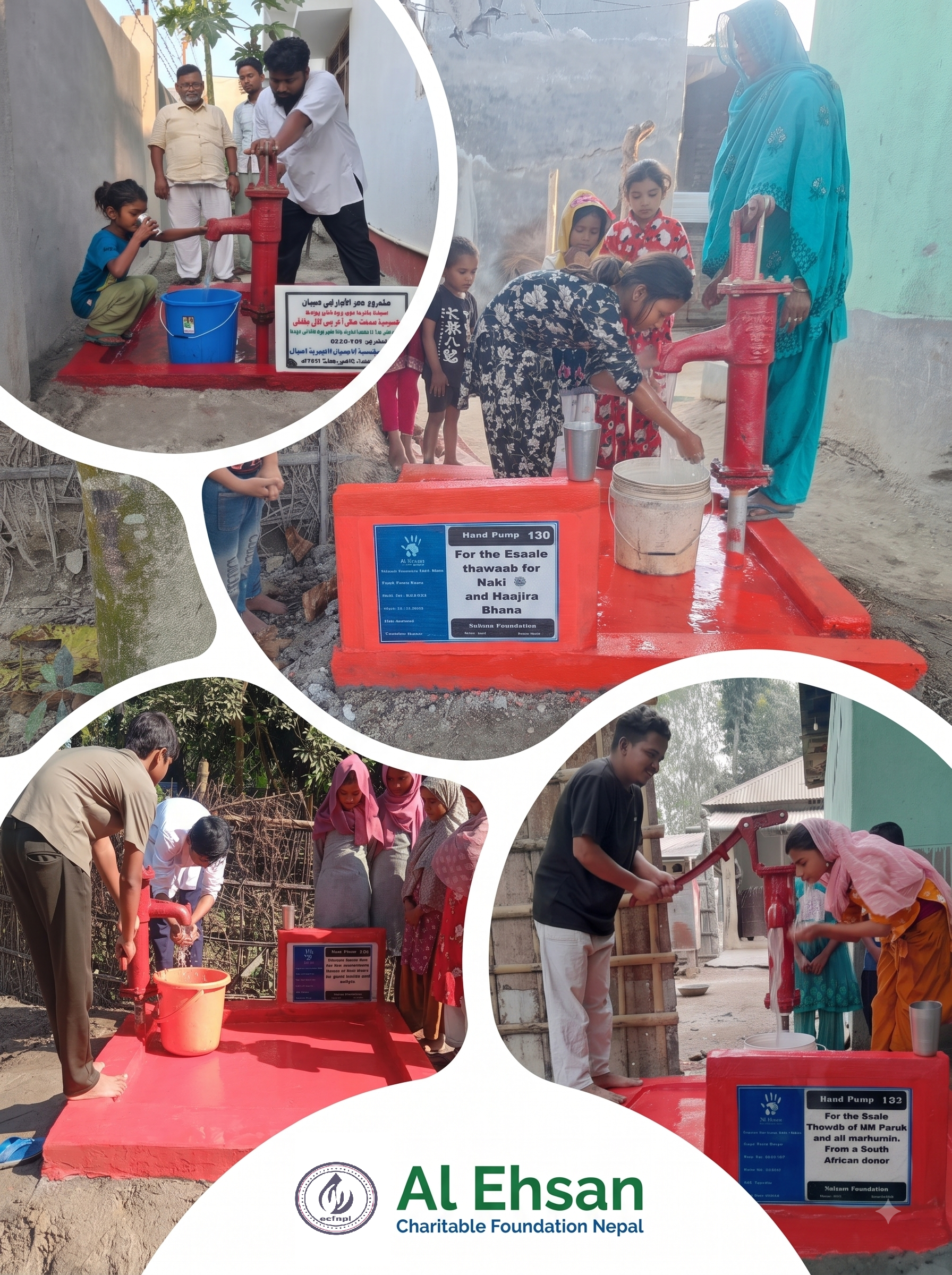 Family benefiting from improved water access in Nepal