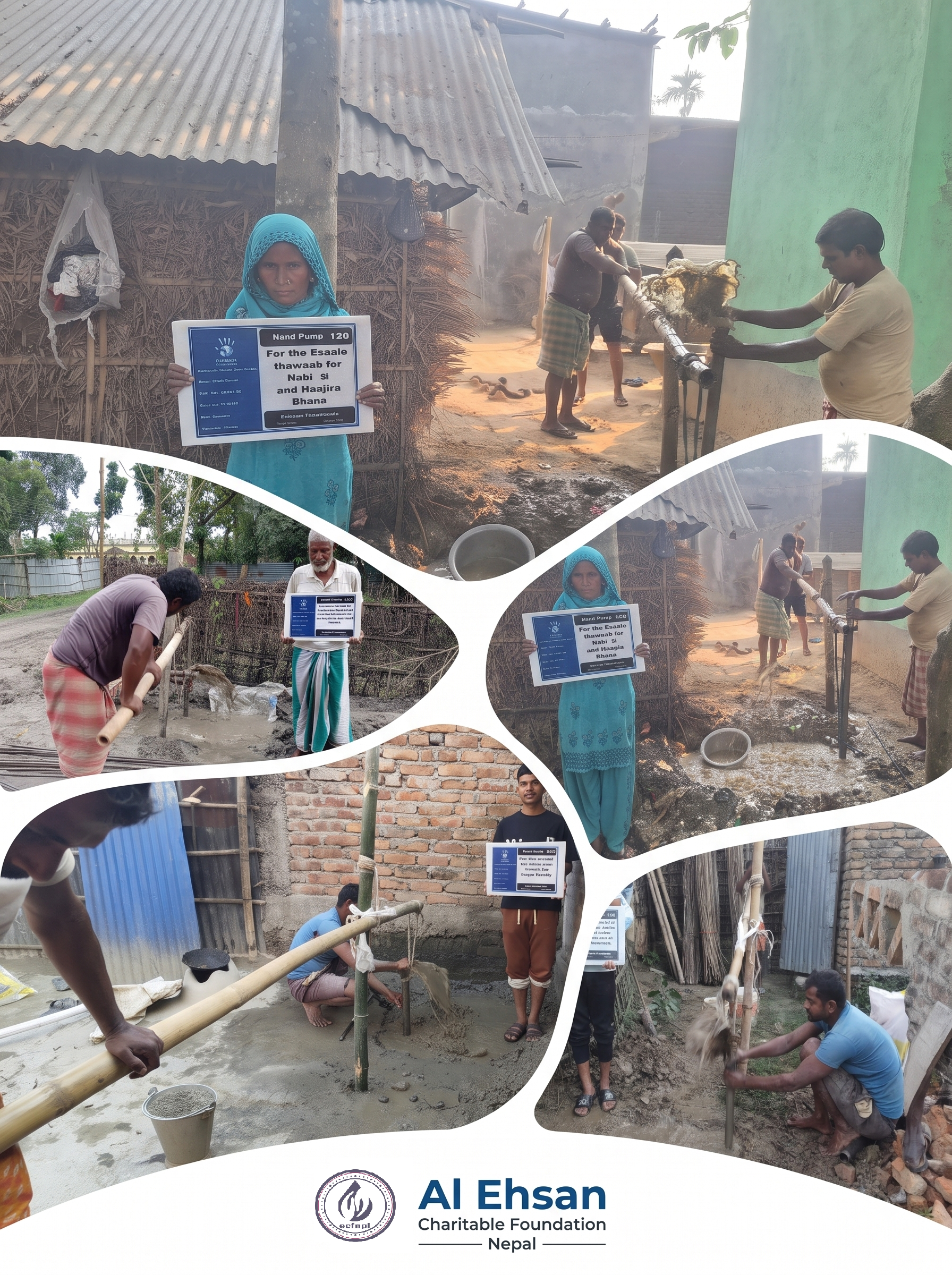 Hand pump drilling and water facility installation in Nepal