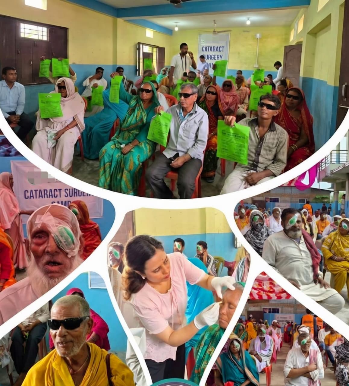 Post-operative patient support during the eye-care programme