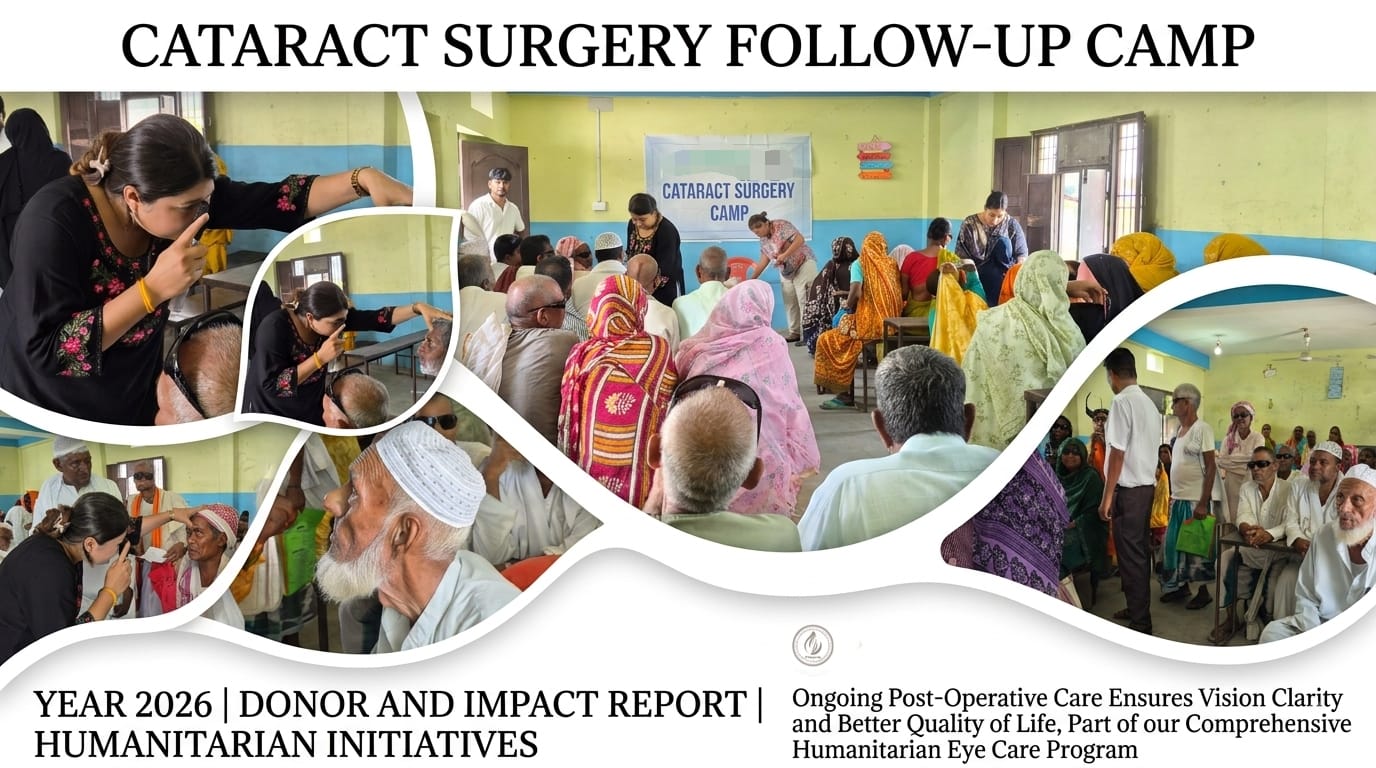 Eye Cataract Surgery Camp Follow-up Examination