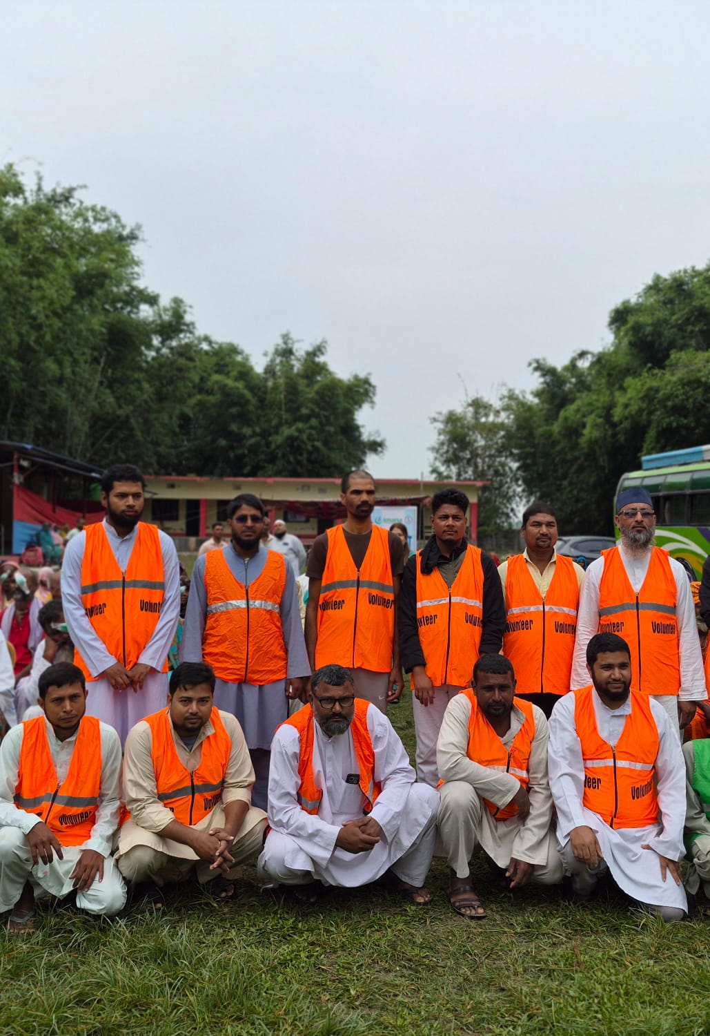 Community members attending the eye camp